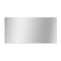 Miroir avec bords polis argent 100x50cmx0,03cm